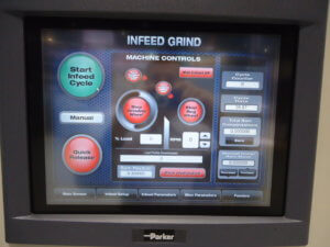 Infeed grind Operator Screen