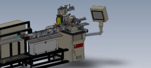 Basic GX machine with in-line wire feeder and short exit side unloader